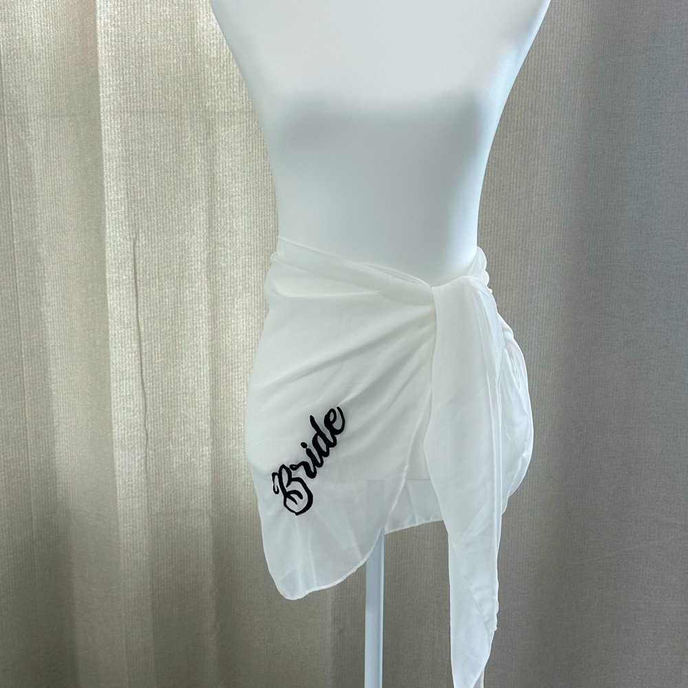 Bride embroidered sarong